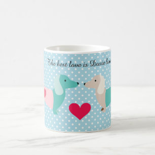 Caneca De Café Namorados Doxie Dachshund Coffee Mug