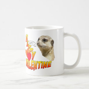 Caneca De Café Namorados Felizes Meerkat BFF Coffee Mug