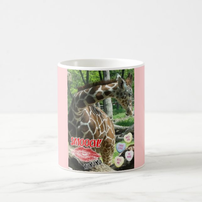 Caneca De Café Namorados Giraffe (Centro)