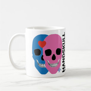 Caneca De Café Namorados HANDSKULL Classic MugO4