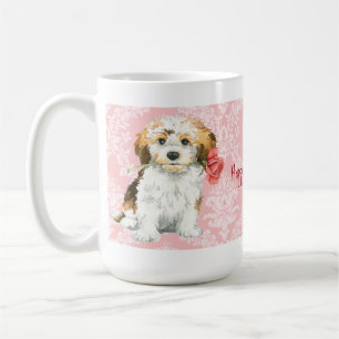 Caneca De Café Namorados Havanese cor-de-rosa