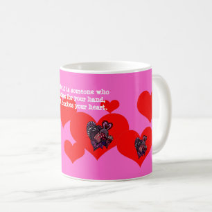 Caneca De Café Namorados Hearts Mug