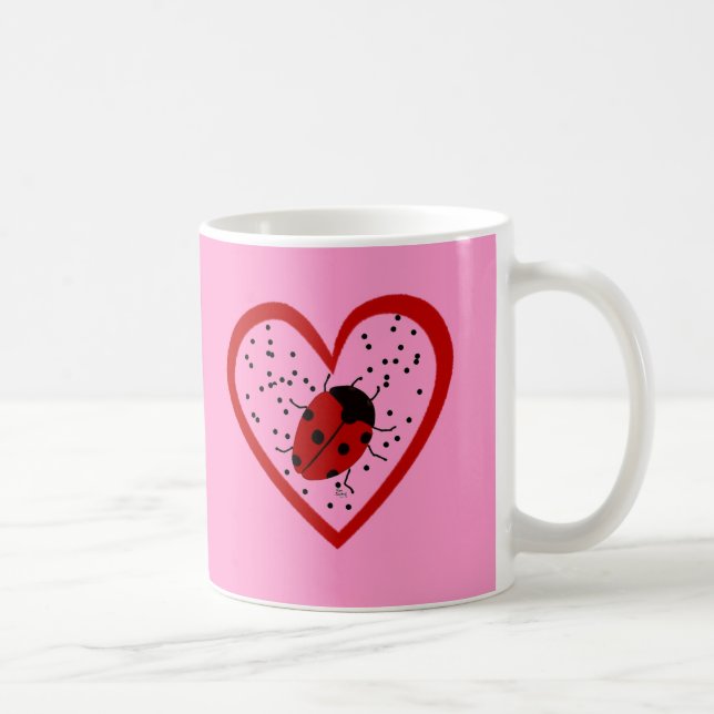 Caneca De Café Namorados Ladybug (Direita)