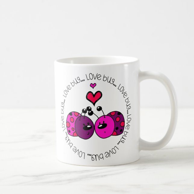 Caneca De Café Namorados Love Inseto (Direita)