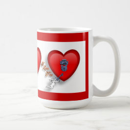Caneca De Café Namorados Mug chave para o meu coração