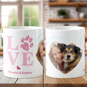 Caneca De Café Namorados Personalizado de Pet Personalizado do Co