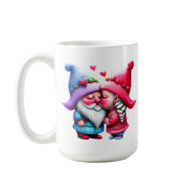 Namorados personalizado Gnomo Kissing Casal Swethe