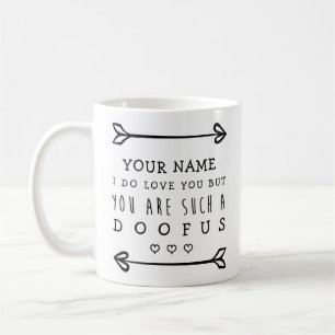 Caneca De Café Namorados personalizados Engraçado - Doofus