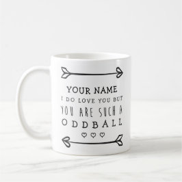 Caneca De Café Namorados Personalizados Engraçados - Oddball