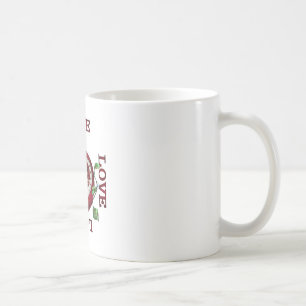Caneca De Café Namorados Pomegranate Heart LOVE