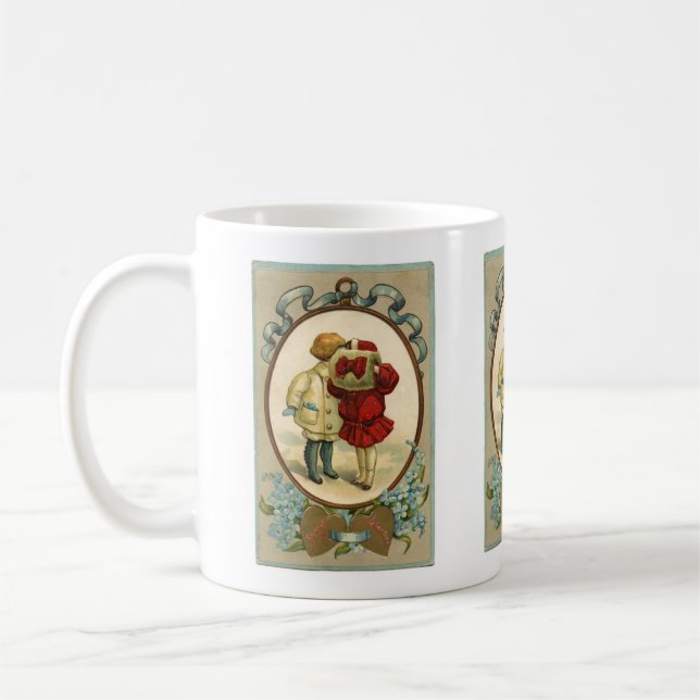 Caneca De Café Namorados Secreto Kiss Mug (Esquerda)