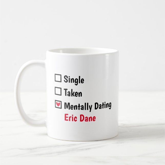 Caneca De Café Namorando mentalmente Eric Dane Personalizar statu (Esquerda)