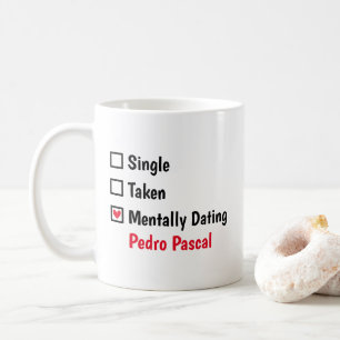 Caneca De Café Namorando mentalmente Pedro Pascal Personalizar st