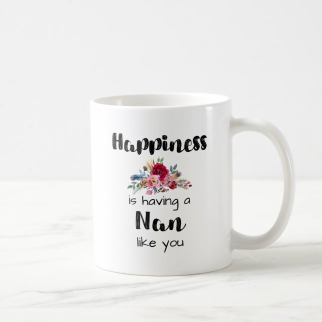 Caneca De Café Nan Avó Avó Dotada Ideia (Direita)