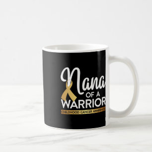 Caneca De Café Nana De Uma Fita Dourada De Cancer De Infância Gue