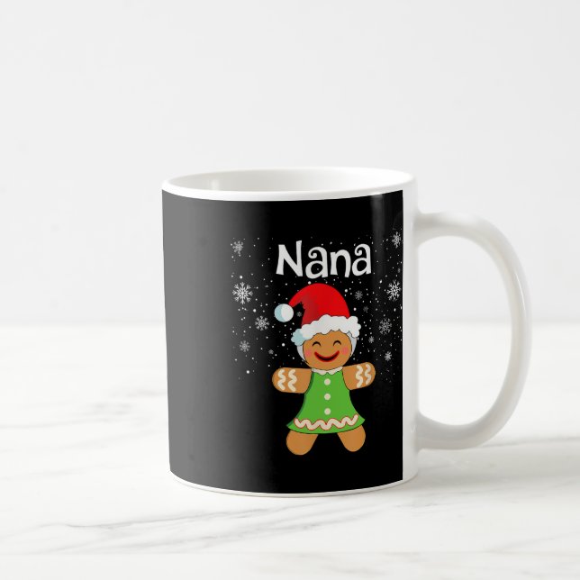 Caneca De Café Nana Gingerbread Family Matching Christmas Women  (Direita)