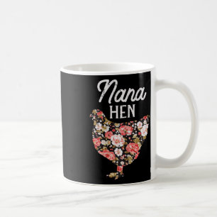 Caneca De Café Nana Hen Flores Dia de as mães Fazenda Galinha Vov