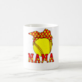 Caneca De Café Nana Life Avó Nana De Softball De Brincadeira