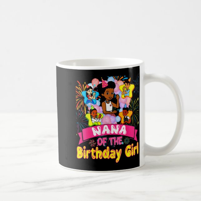 Caneca De Café Nana Of Birthday Girl Gracie Birthday Dolls Girl P (Direita)