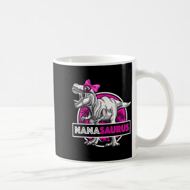 Caneca De Café Nanasaurus T-rex Matching Funny Grandma Saurus Din (Direita)
