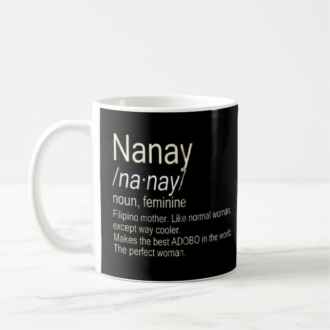 Caneca De Café Nanay Filipino Mãe (Esquerda)