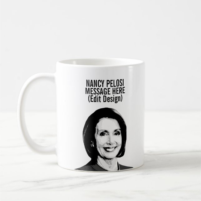 Caneca De Café Nancy Pelosi personalizada (Esquerda)