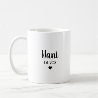 Caneca De Café Nani Primeira Vez Avó Anúncio de Gravidez