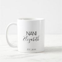 Nani Vovó Nome Personalizado Anúncio de Gravidez