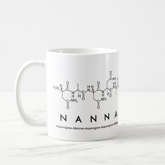 Caneca De Café Nanna peptide name mug (Esquerda)