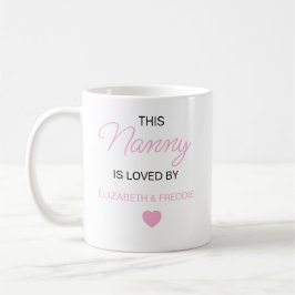 Caneca De Café Nanny Mug Personalizado, Nannie Nanna Gifts, Perso
