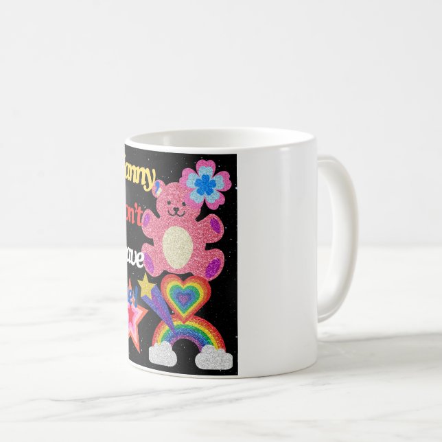 Caneca De Café Nanny, não me deixe! (Frente Esquerda)