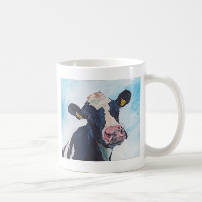 Caneca De Café Não acobarde nenhum 01. vaca do frisão de 0254 (Direita)