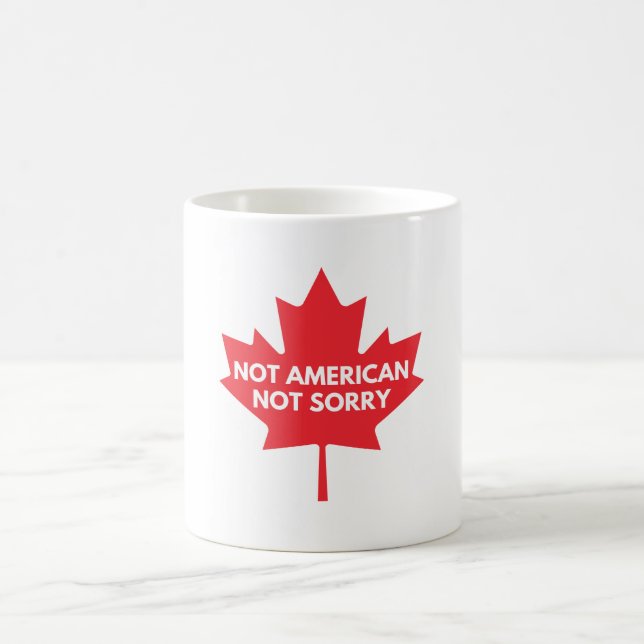 Caneca De Café Não Americano, Não Desculpe O Clássico Mug (Centro)