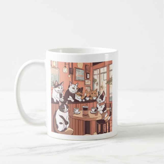 Caneca De Café "Não atravesse a pata" (Esquerda)