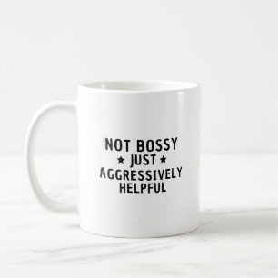 Caneca De Café Não Bossy Apenas Agressivamente Útil Engraçado