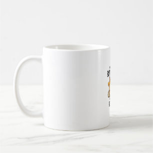 Caneca De Café Não bragar Motivação Engraçada da Girafa Preguiços