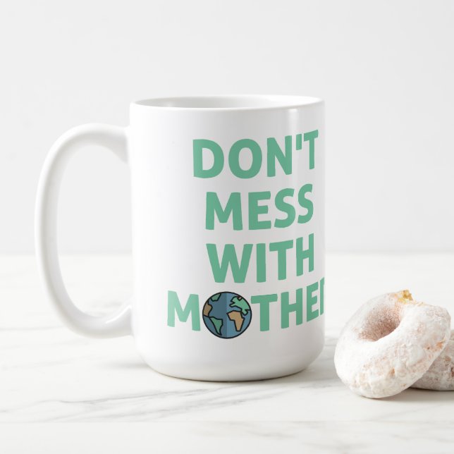Caneca De Café Não brinque com a mãe! (Com Donut)