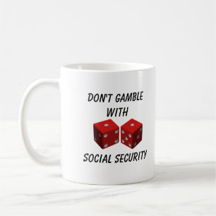 Caneca De Café Não brinque com a segurança social