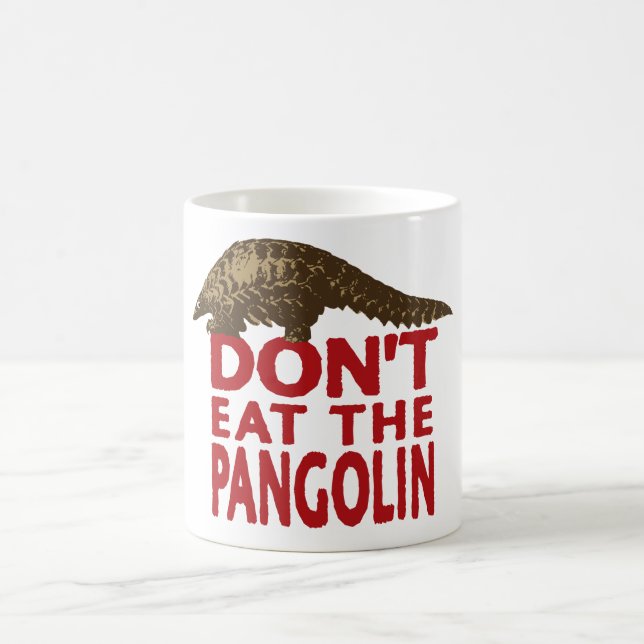 Caneca De Café Não coma o Pangolin (Centro)