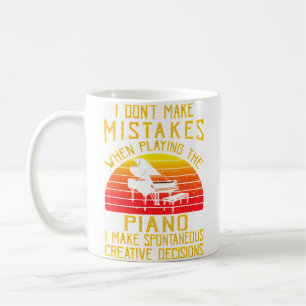 Caneca De Café Não Cometo Erros Ao Tocar Piano