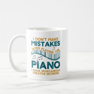 Caneca De Café Não Cometo Erros Ao Tocar Piano