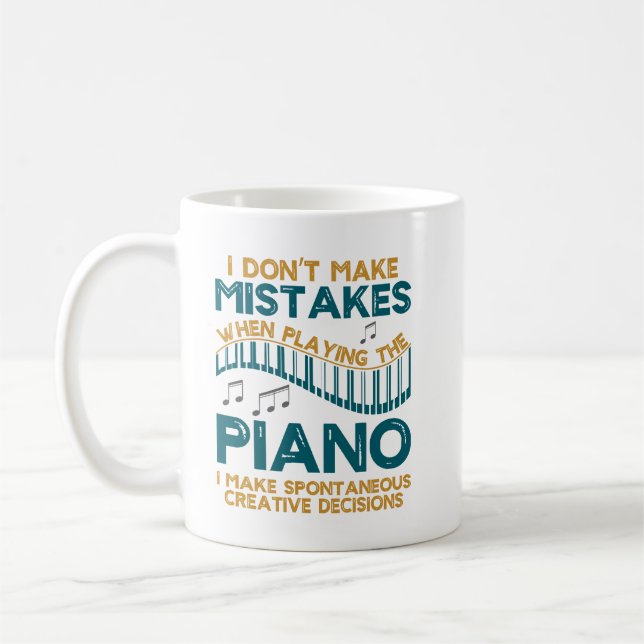 Caneca De Café Não Cometo Erros Ao Tocar Piano  (Esquerda)