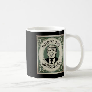 Caneca De Café “não confie em ninguém” - Trump Nknote Paródia _1 