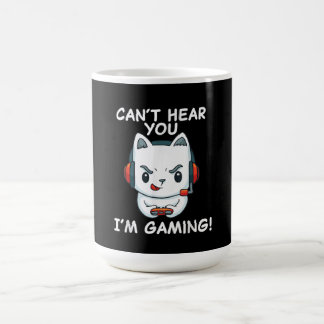 Caneca De Café Não Consigo Ouvir Você Im Jogando | Presente para 