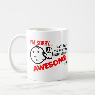 Caneca De Café Não consigo ouvir você por causa do som de quão in