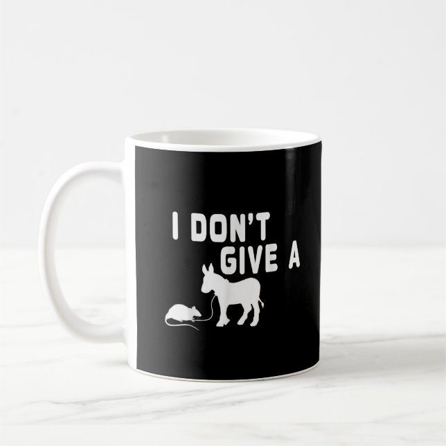 Caneca De Café Não dou um presente de Rato, burro engraçado, piad (Esquerda)