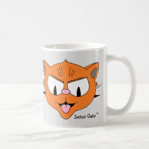 Caneca De Café "Não Dou Um Trago" Gato de Desenho Animado Desdenh