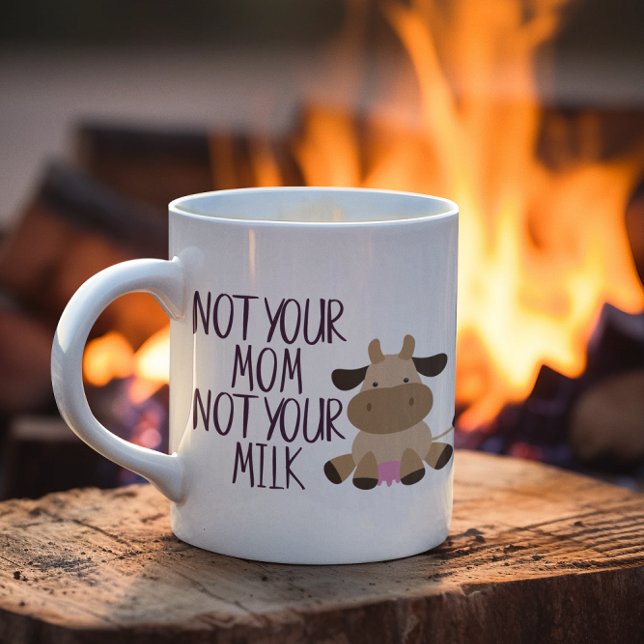 Caneca De Café Não é a sua mãe, não é o seu leite vegano (Criador carregado)
