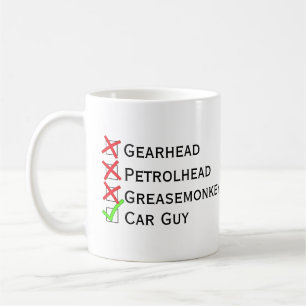 Caneca De Café Não é Gearhead Petrolhead Greasemonkey, sim, Cara