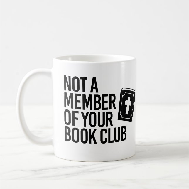 Caneca De Café Não é membro do seu clube de livros (Esquerda)